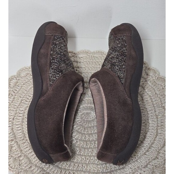 Mens KURU Draft slip-on mules Slipper Cocoa Brown Heather Knit 10M Comfort Cozy main image 6